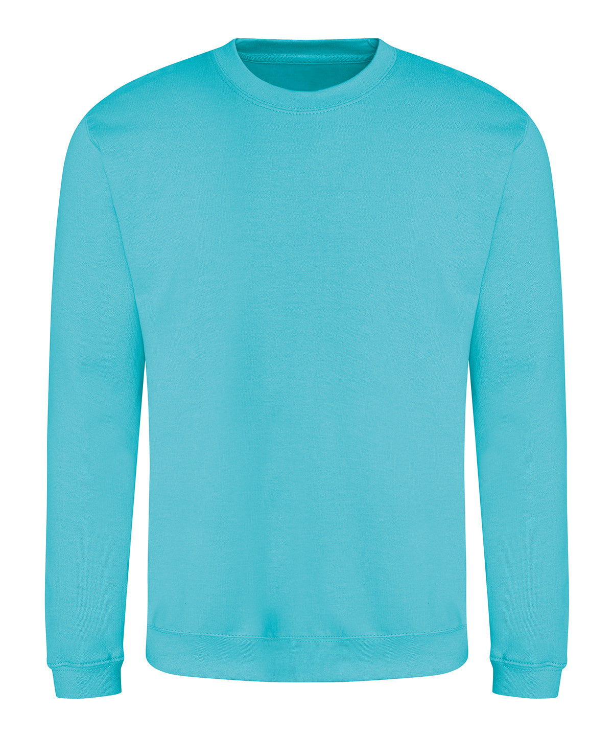 AWDis Just Hoods Sweatshirt in Turquoise Surf, front view