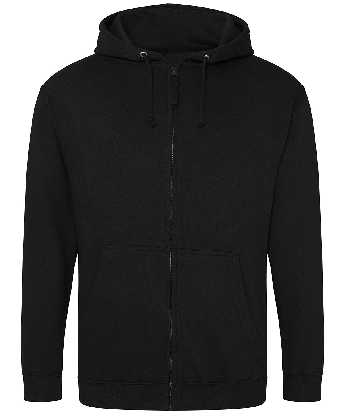 AWDis Just Hoods Zoodie in Deep Black, front view