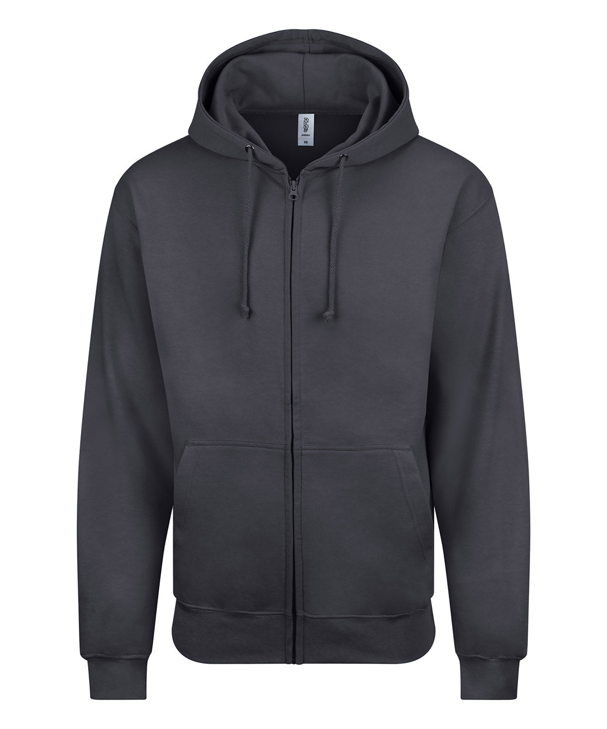 AWDis Just Hoods Zoodie in Solid Charcoal, front view