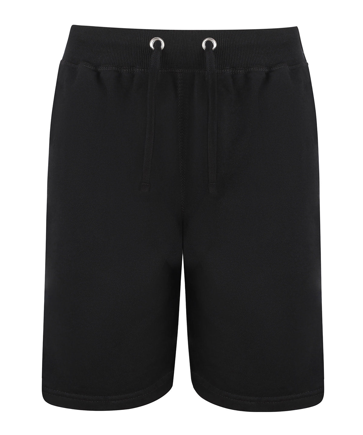 AWDis Just Hoods Campus shorts in Deep Black, front view
