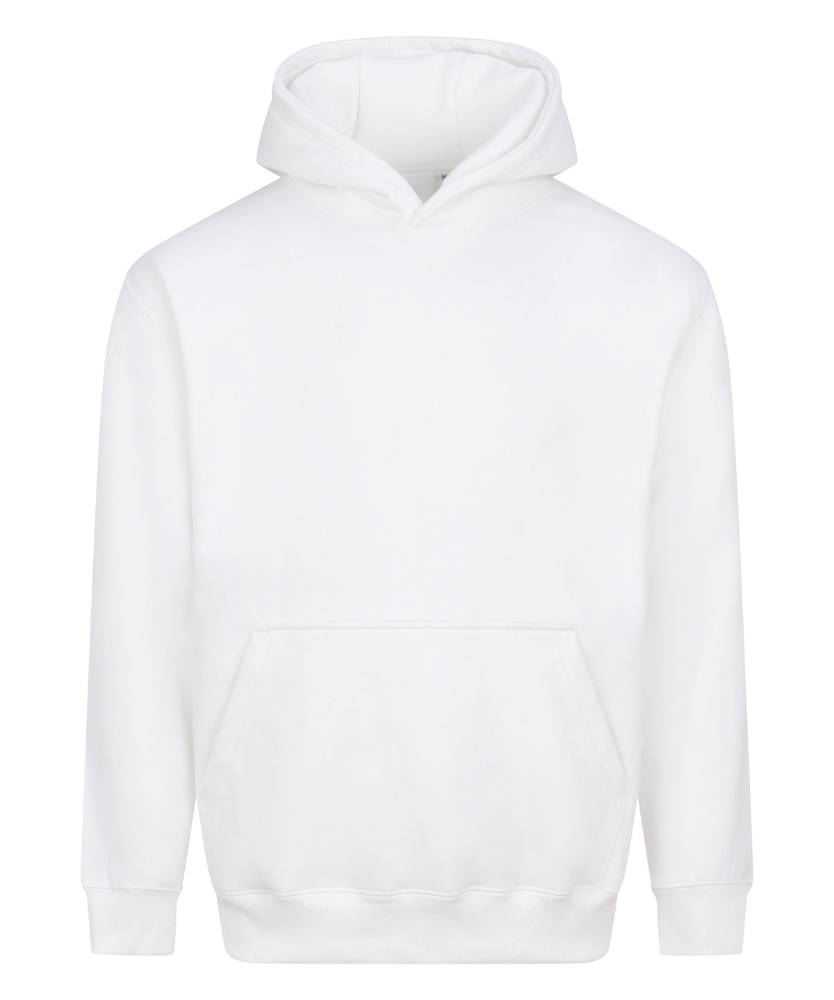 AWDis Just Hoods Vision heavyweight hoodie in Arctic White, front view