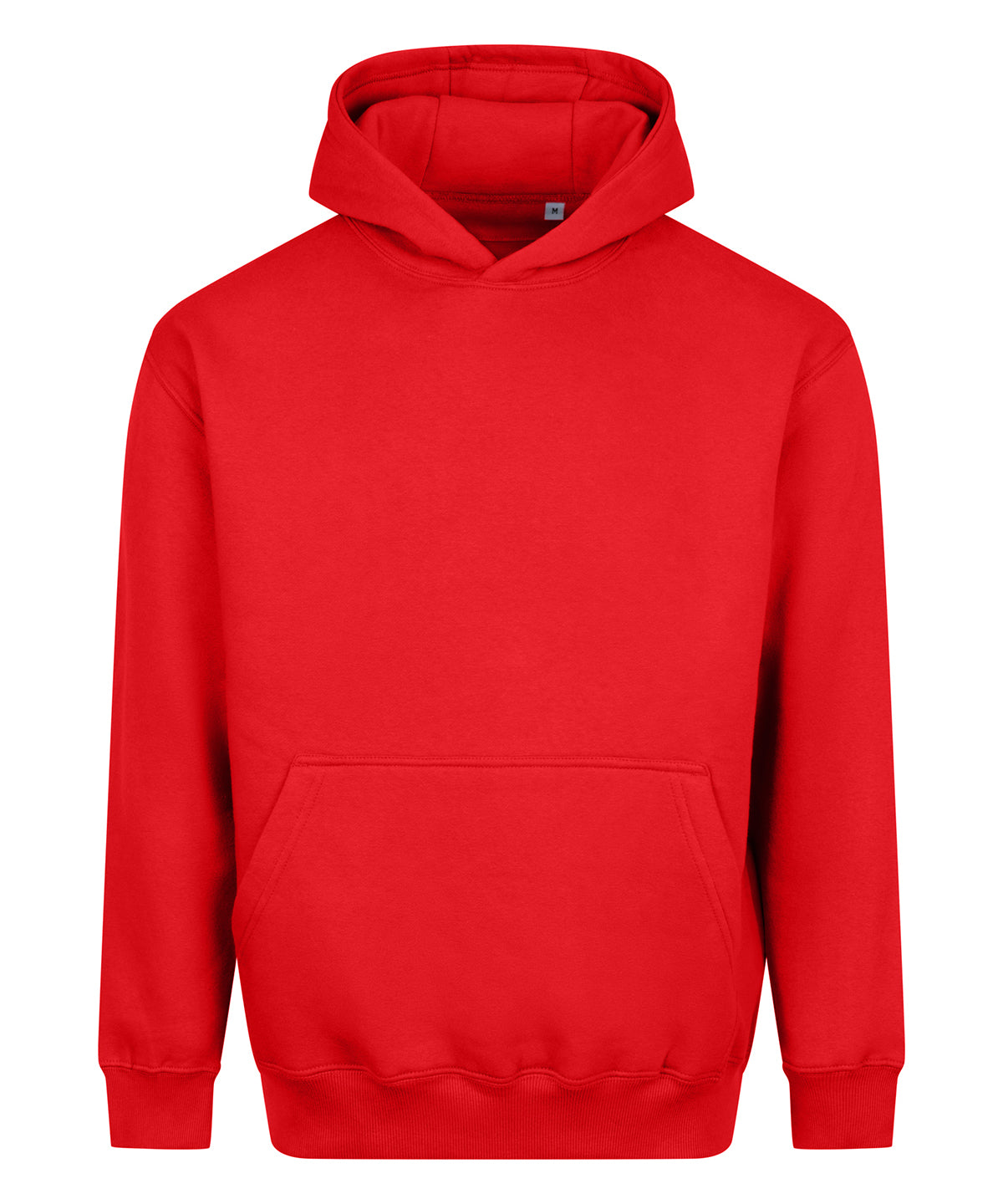 AWDis Just Hoods Vision heavyweight hoodie in Fire Red, front view
