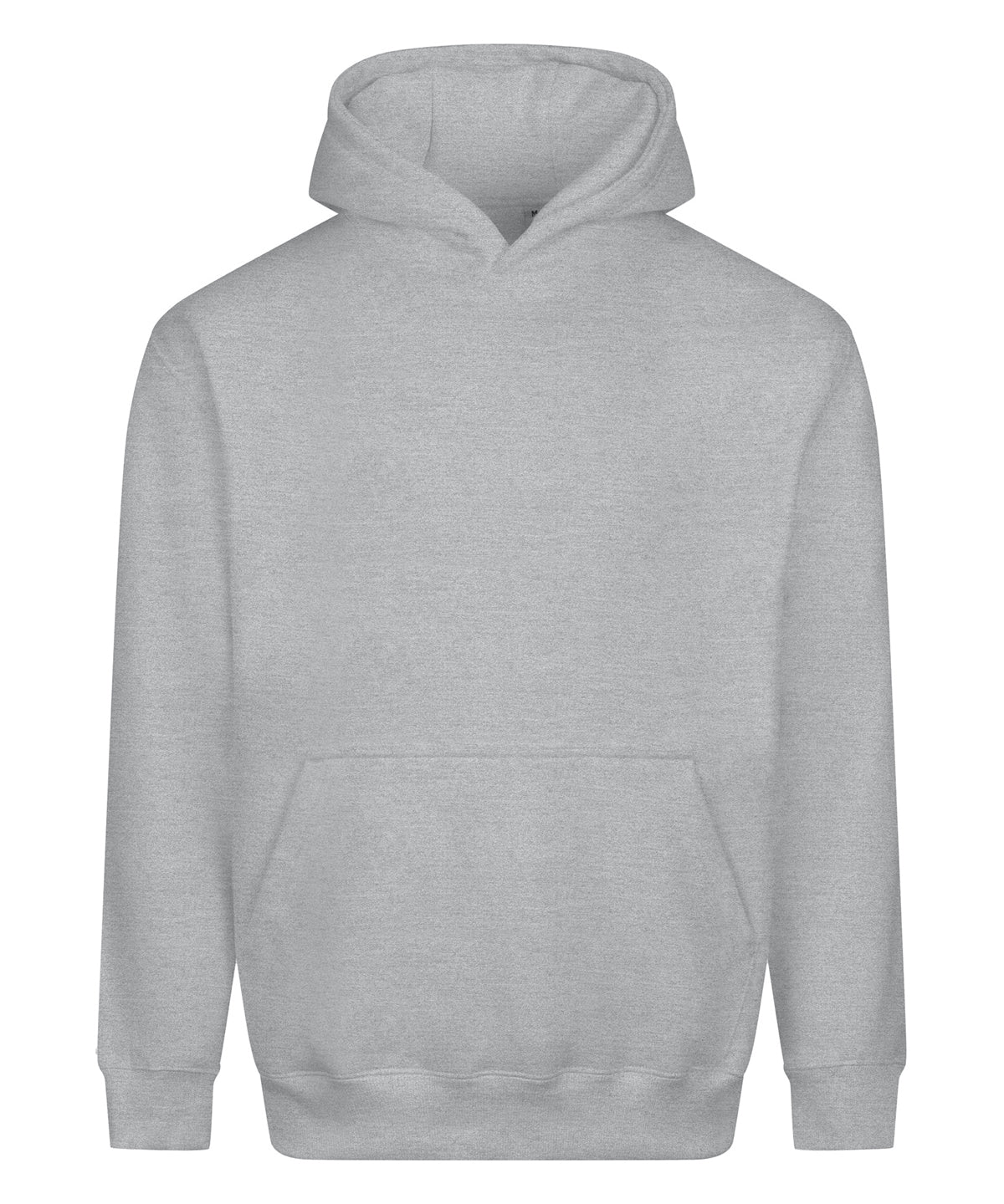 AWDis Just Hoods Vision heavyweight hoodie in Heather Grey, front view