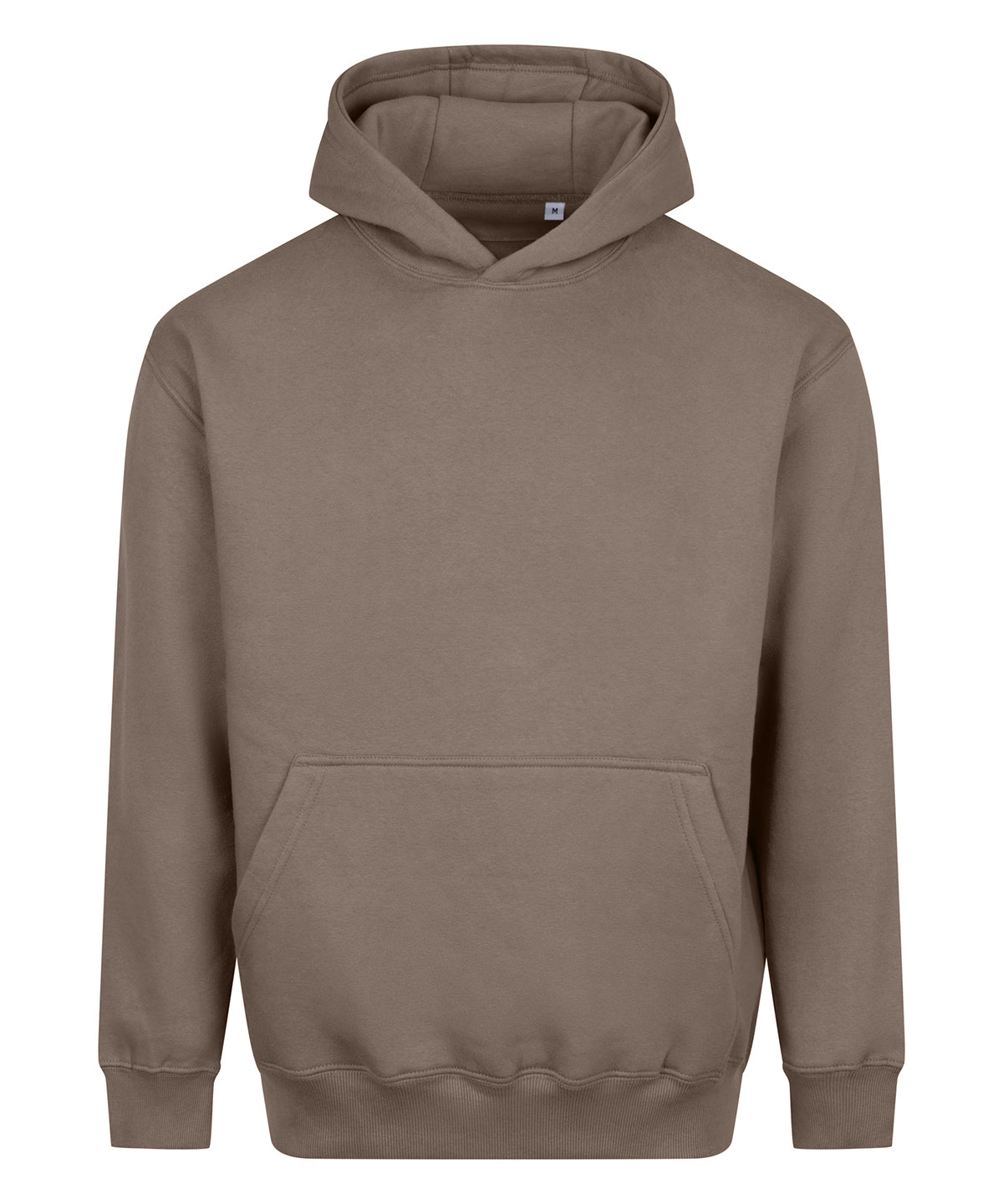 AWDis Just Hoods Vision heavyweight hoodie in Natural Clay, front view