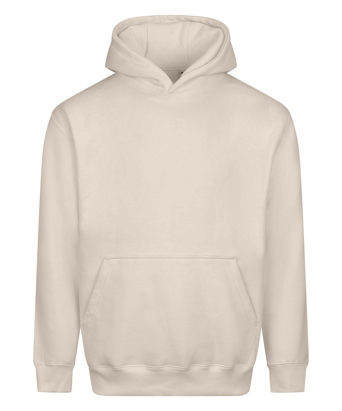 AWDis Just Hoods Vision heavyweight hoodie in Natural Stone, front view