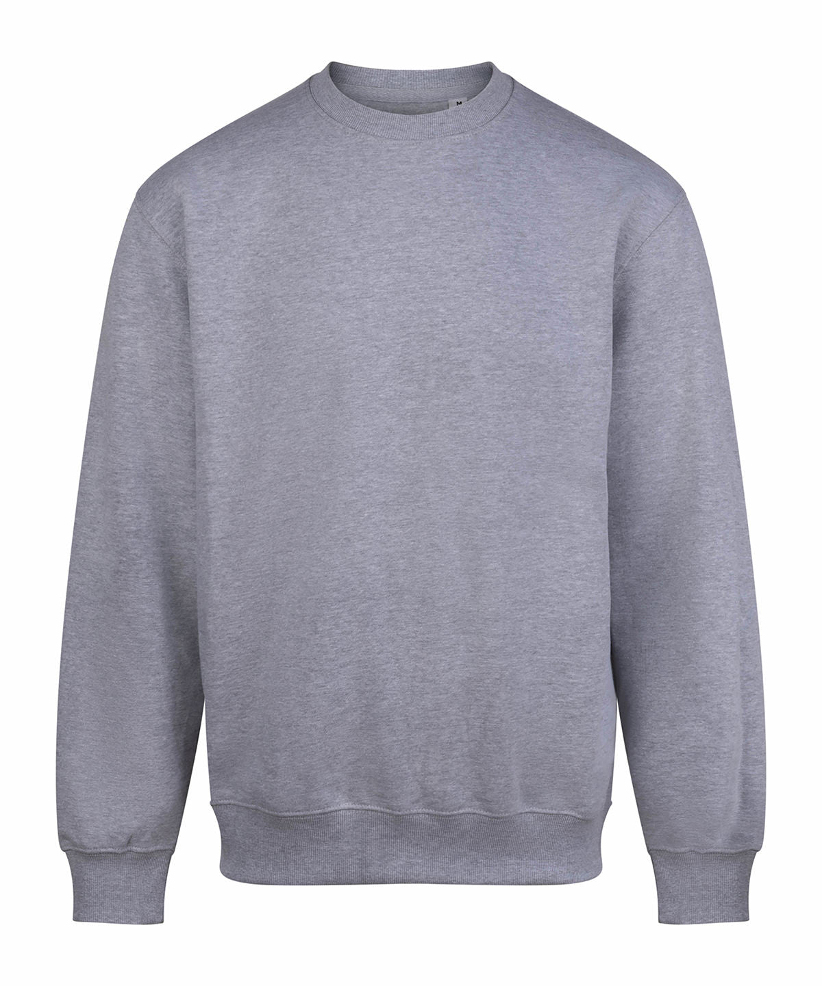 AWDis Just Hoods Vision heavyweight sweat in Heather Grey, front view