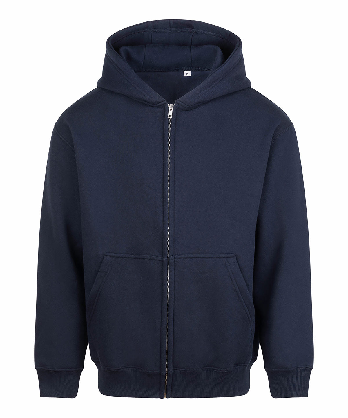 AWDis Just Hoods Vision heavyweight zoodie in New French Navy, front view