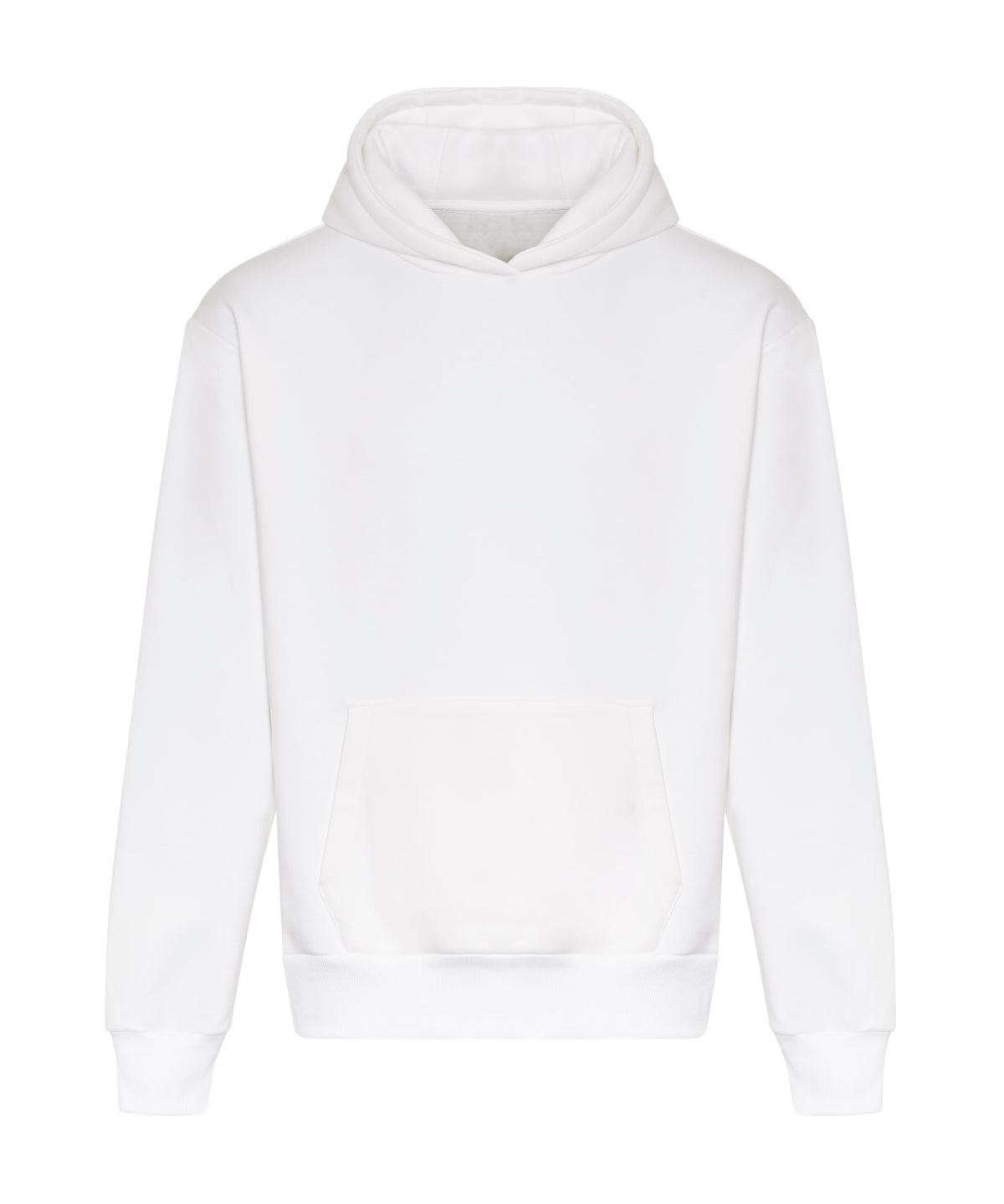 AWDis Just Hoods Signature heavyweight hoodie in Arctic White, front view
