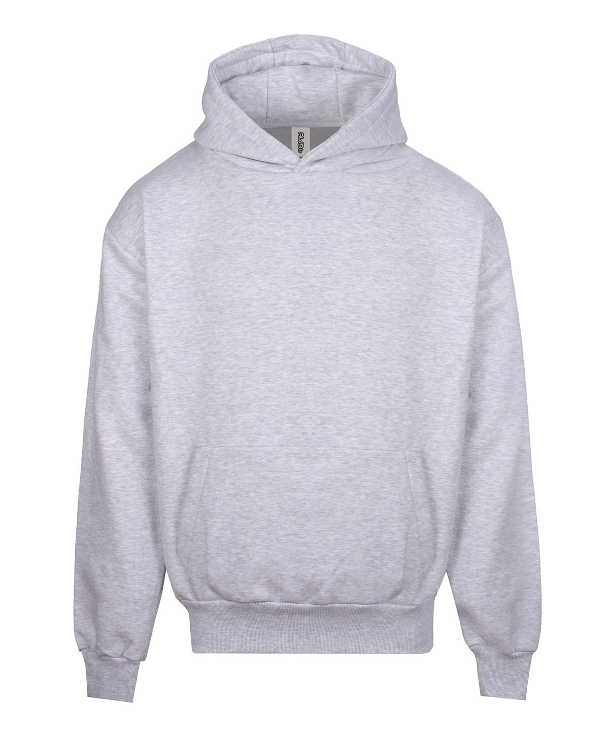 AWDis Just Hoods Signature heavyweight hoodie in Ash, front view