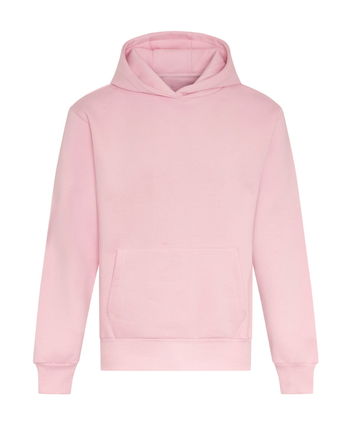 AWDis Just Hoods Signature heavyweight hoodie in Baby Pink, front view