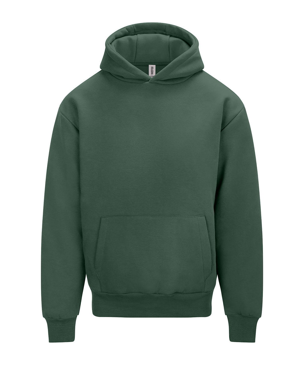 AWDis Just Hoods Signature heavyweight hoodie in Bottle Green, front view