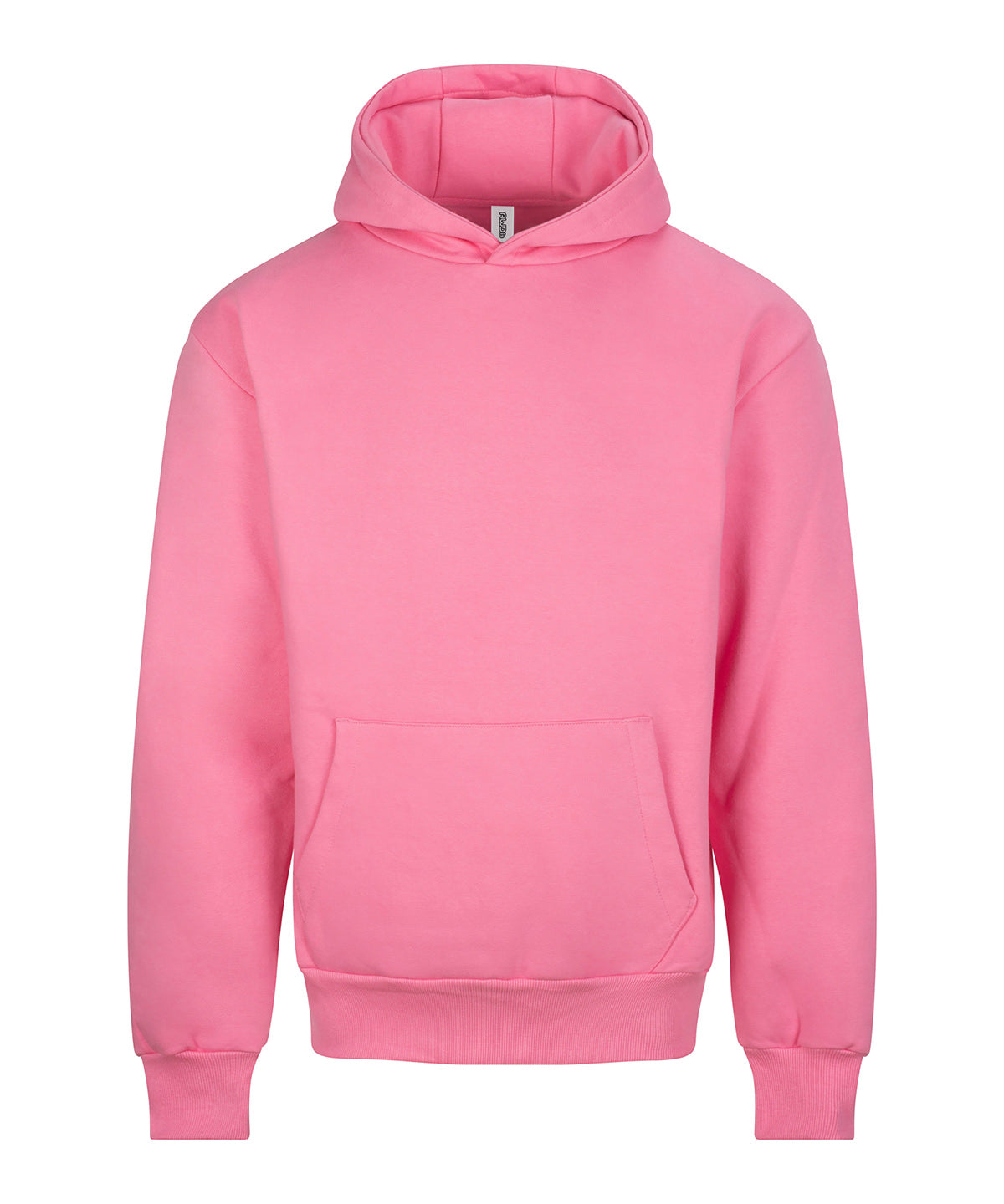 AWDis Just Hoods Signature heavyweight hoodie in Bubblegum Pink, front view
