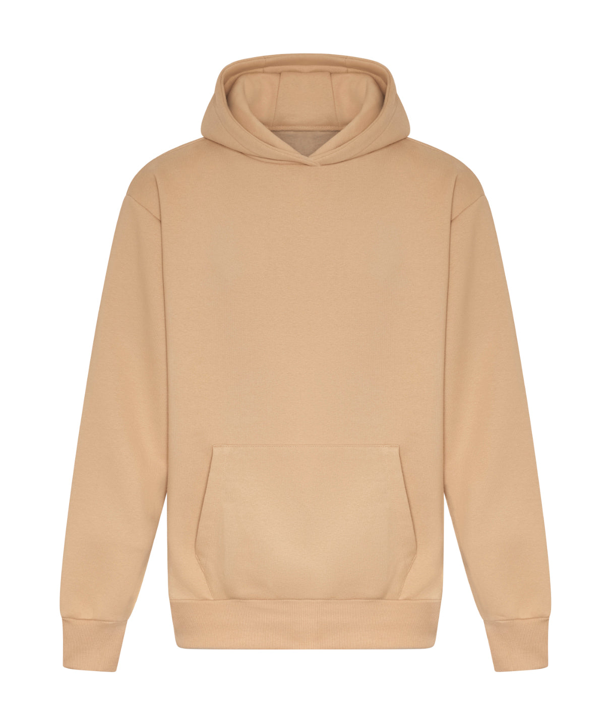 AWDis Just Hoods Signature heavyweight hoodie in Desert Sand, front view