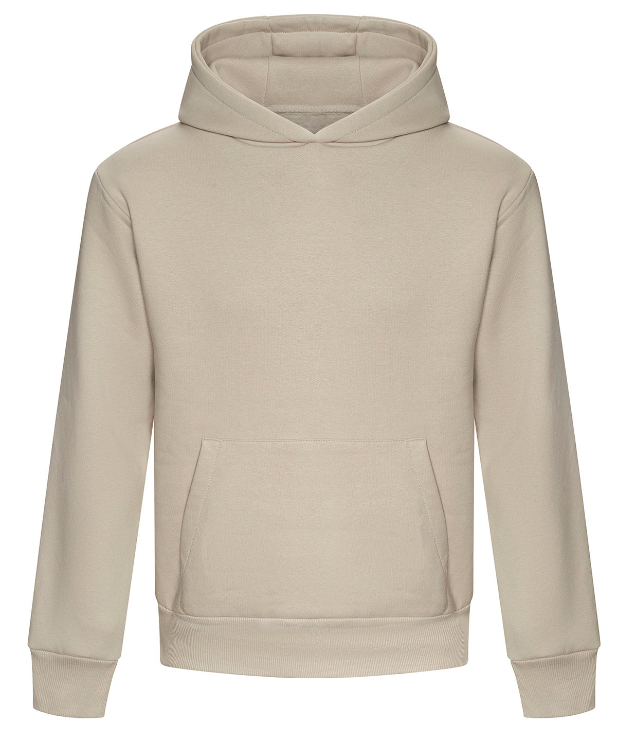 AWDis Just Hoods Signature heavyweight hoodie in Natural Stone, front view