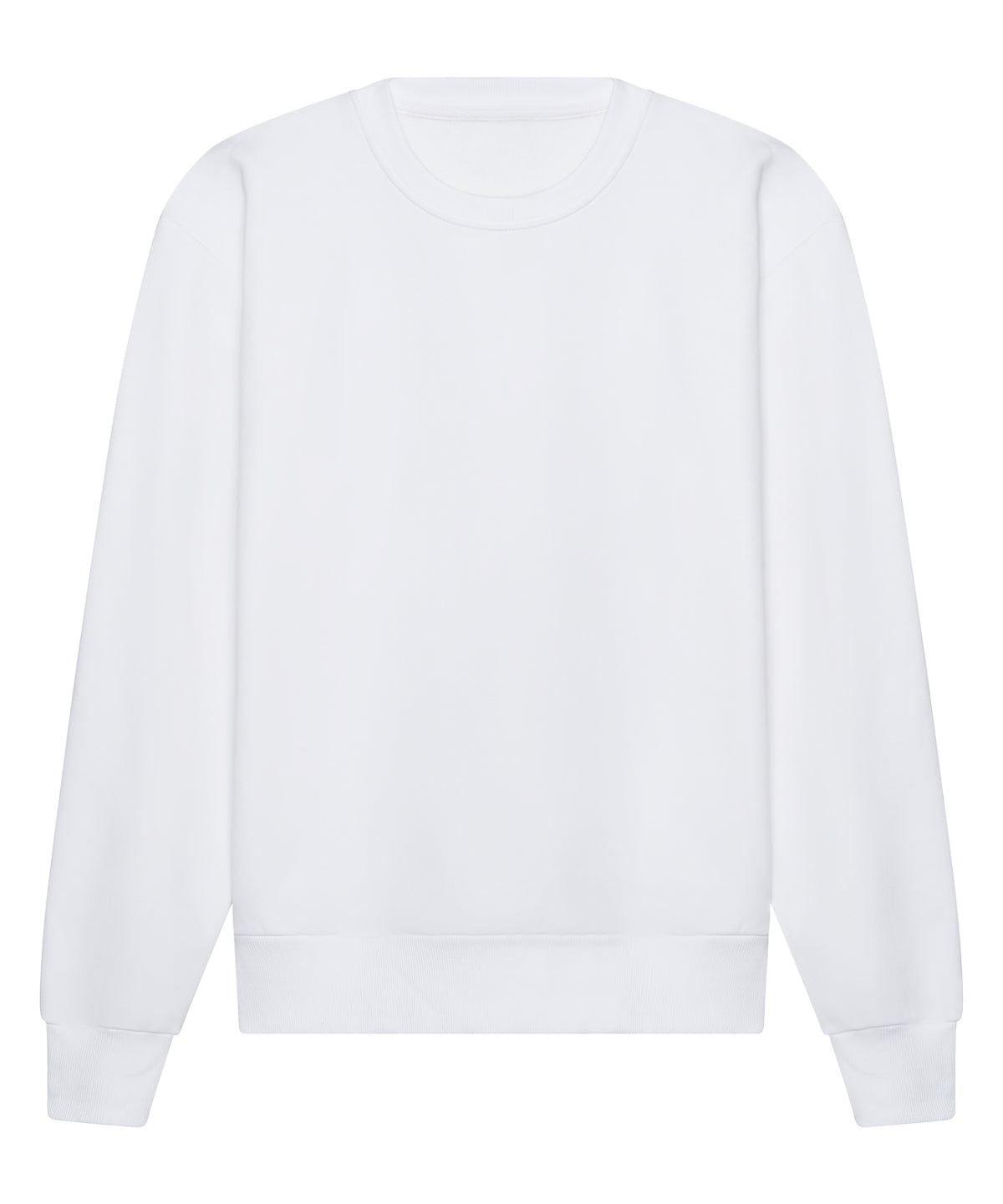 AWDis Just Hoods Signature heavyweight sweatshirt in Arctic White, front view