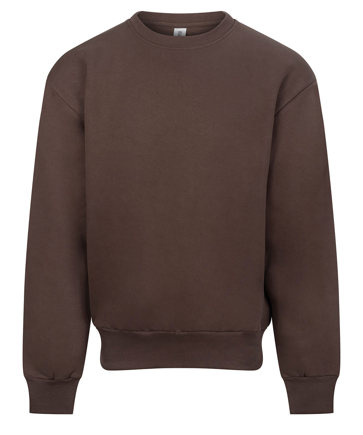 AWDis Just Hoods Signature heavyweight sweatshirt in Espresso, front view