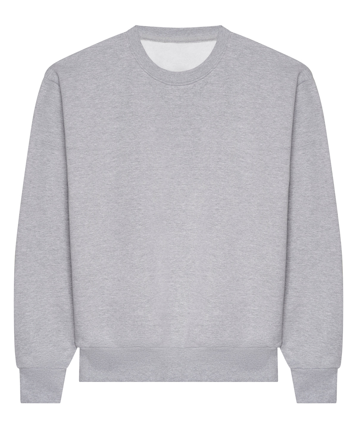 AWDis Just Hoods Signature heavyweight sweatshirt in Heather Grey, front view