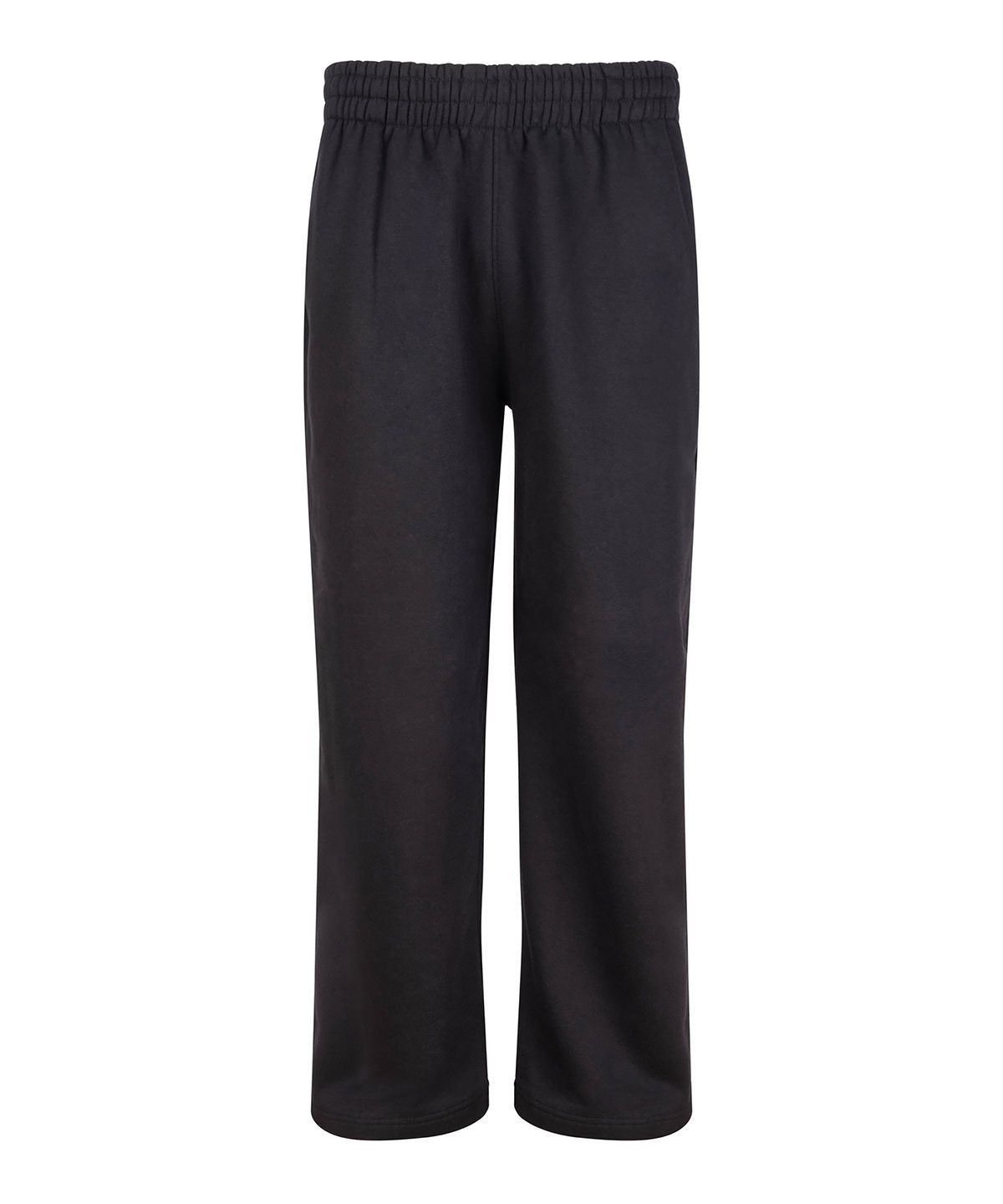 AWDis Just Hoods Signature heavyweight jogpants in Deep Black, front view
