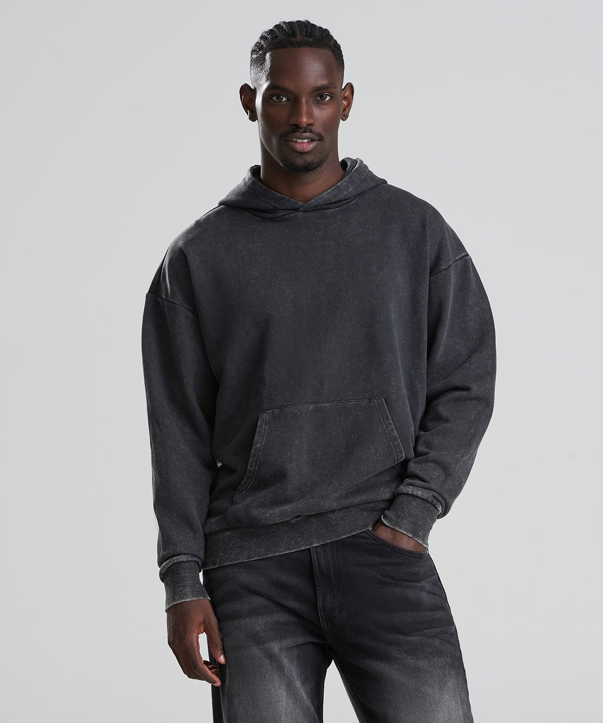 AWDis Just Hoods Vintage washed hoodie, lifestyle photo