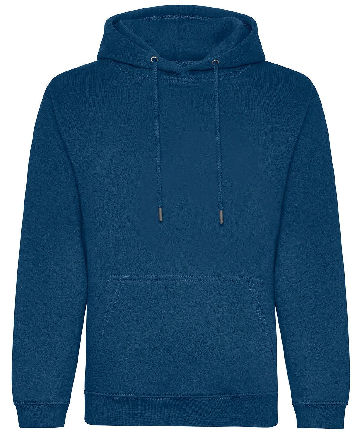AWDis Just Hoods Organic hoodie in Ink Blue, front view