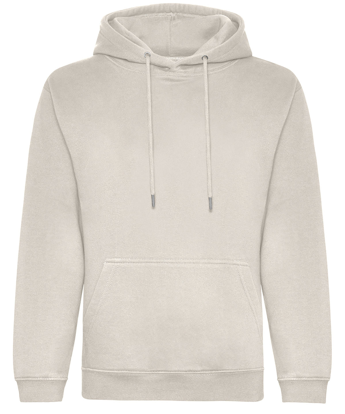 AWDis Just Hoods Organic hoodie in Natural Stone, front view