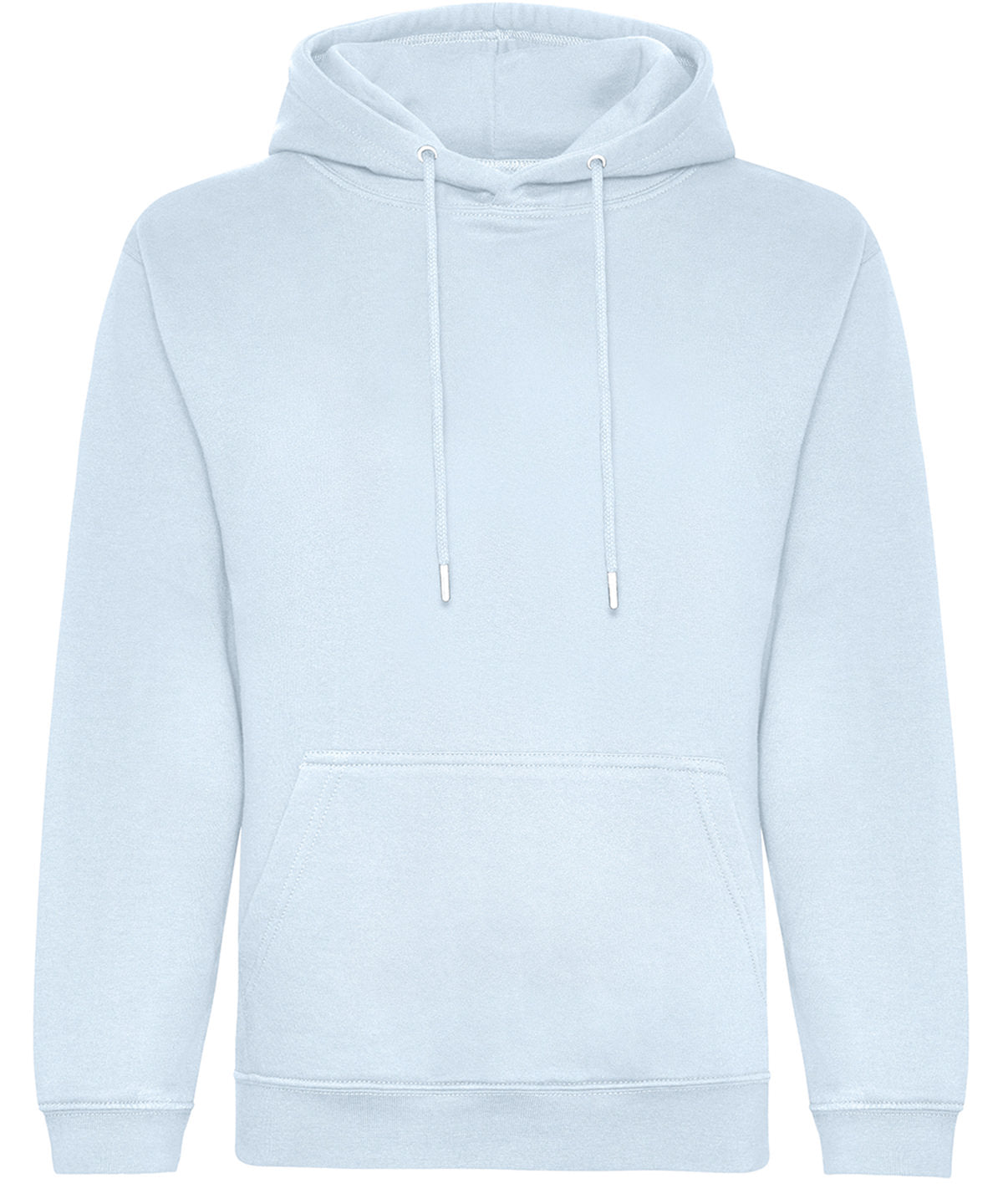 AWDis Just Hoods Organic hoodie in Sky Blue, front view