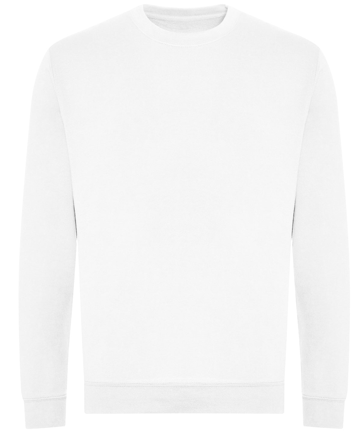 AWDis Just Hoods Organic sweatshirt in Arctic White, front view