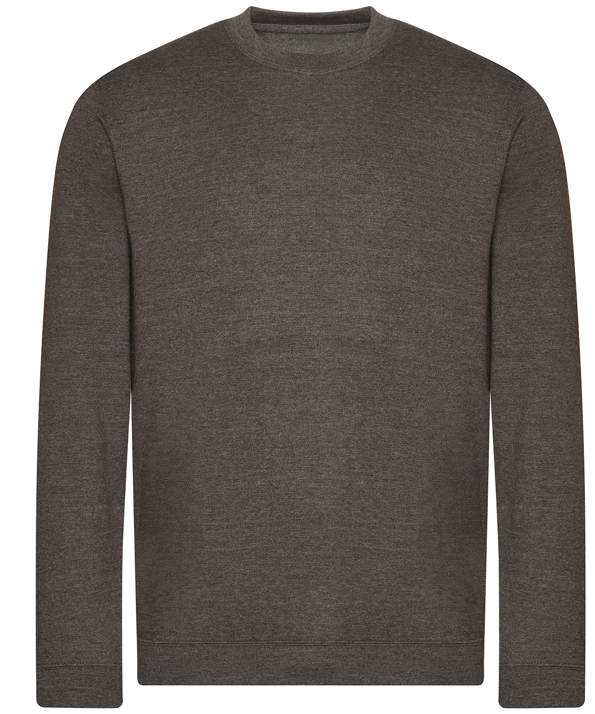 AWDis Just Hoods Organic sweatshirt in Charcoal, front view