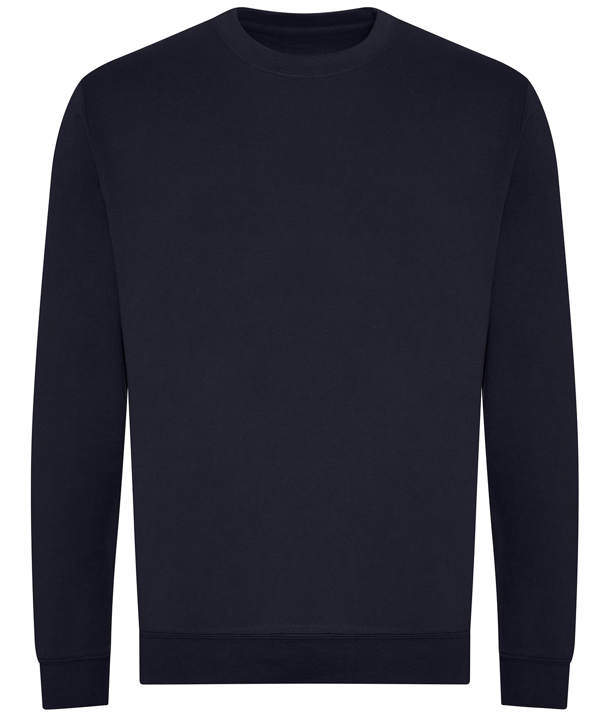 AWDis Just Hoods Organic sweatshirt in New French Navy, front view