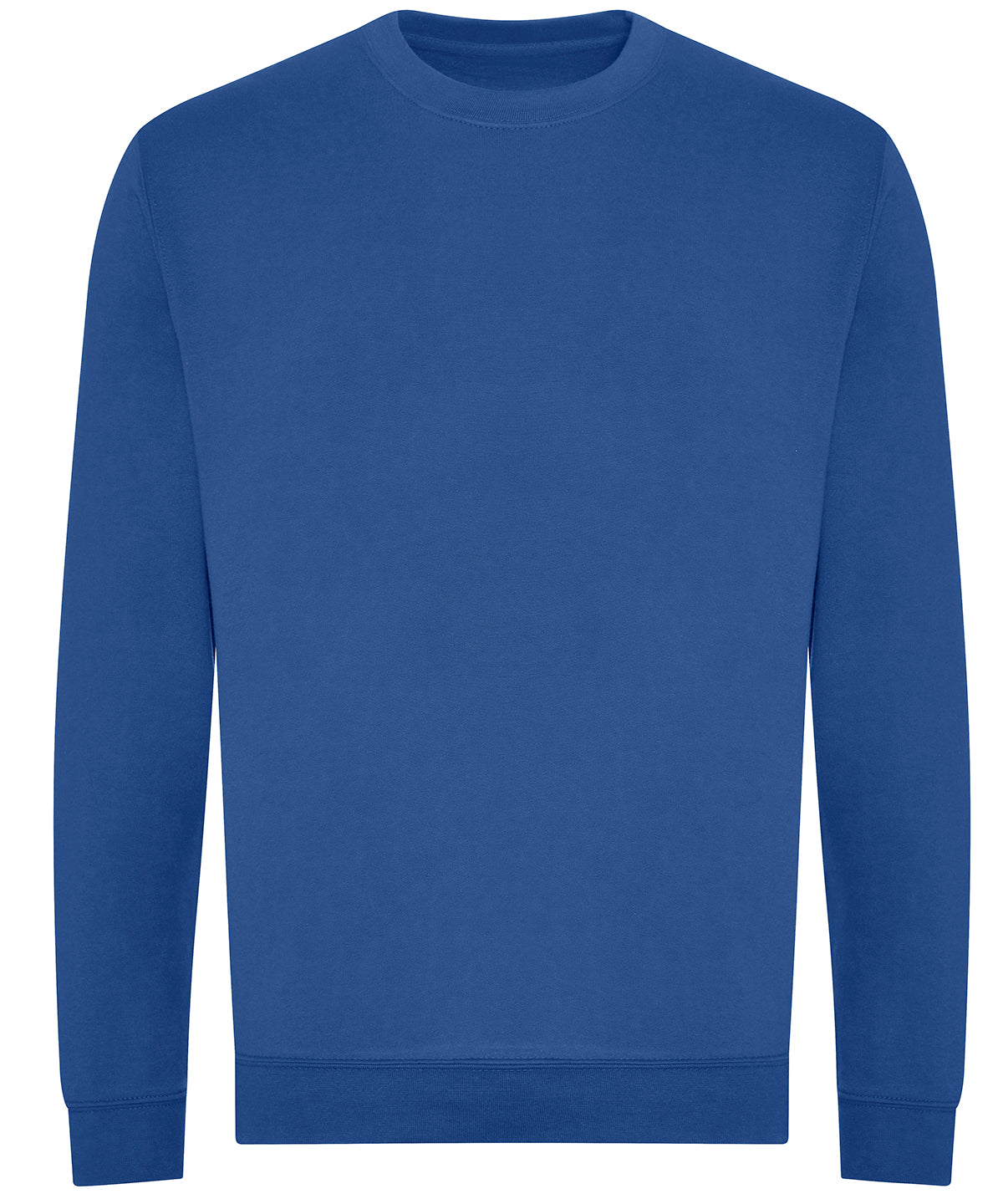 AWDis Just Hoods Organic sweatshirt in Royal Blue, front view