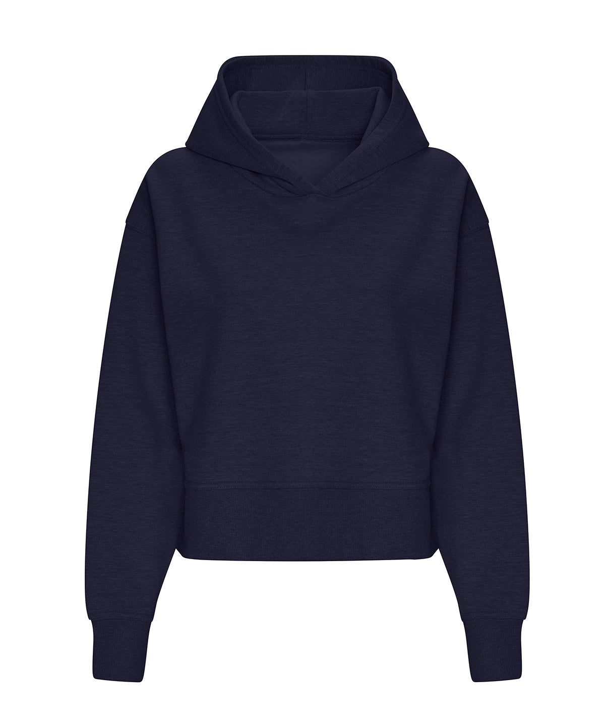 AWDis Just Hoods Women’s relaxed hoodie in New French Navy, front view