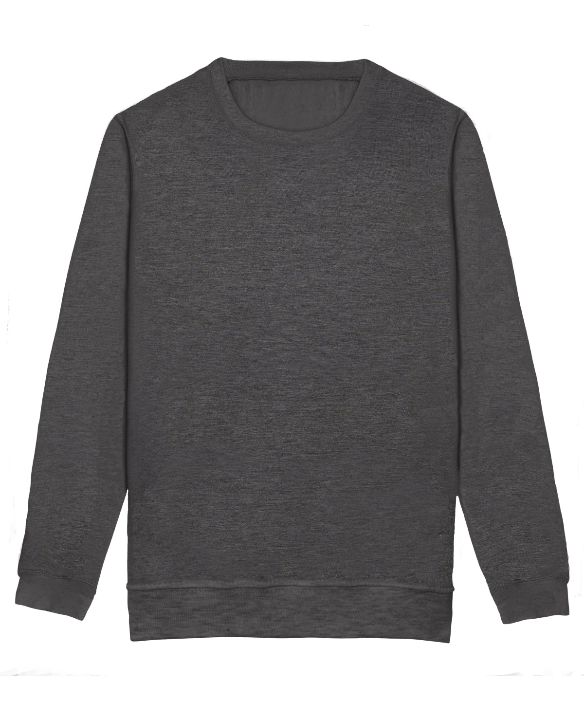 AWDis Just Hoods Kids AWDis sweatshirt in Charcoal, front view