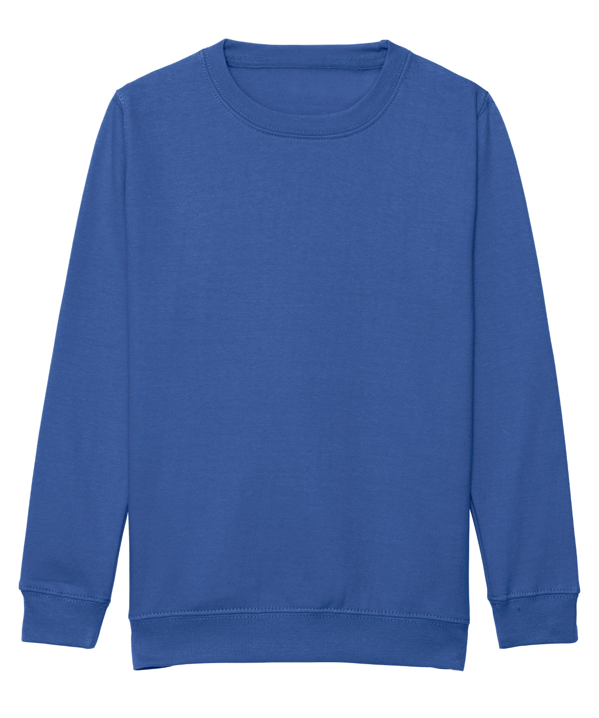 AWDis Just Hoods Kids AWDis sweatshirt in Royal Blue, front view