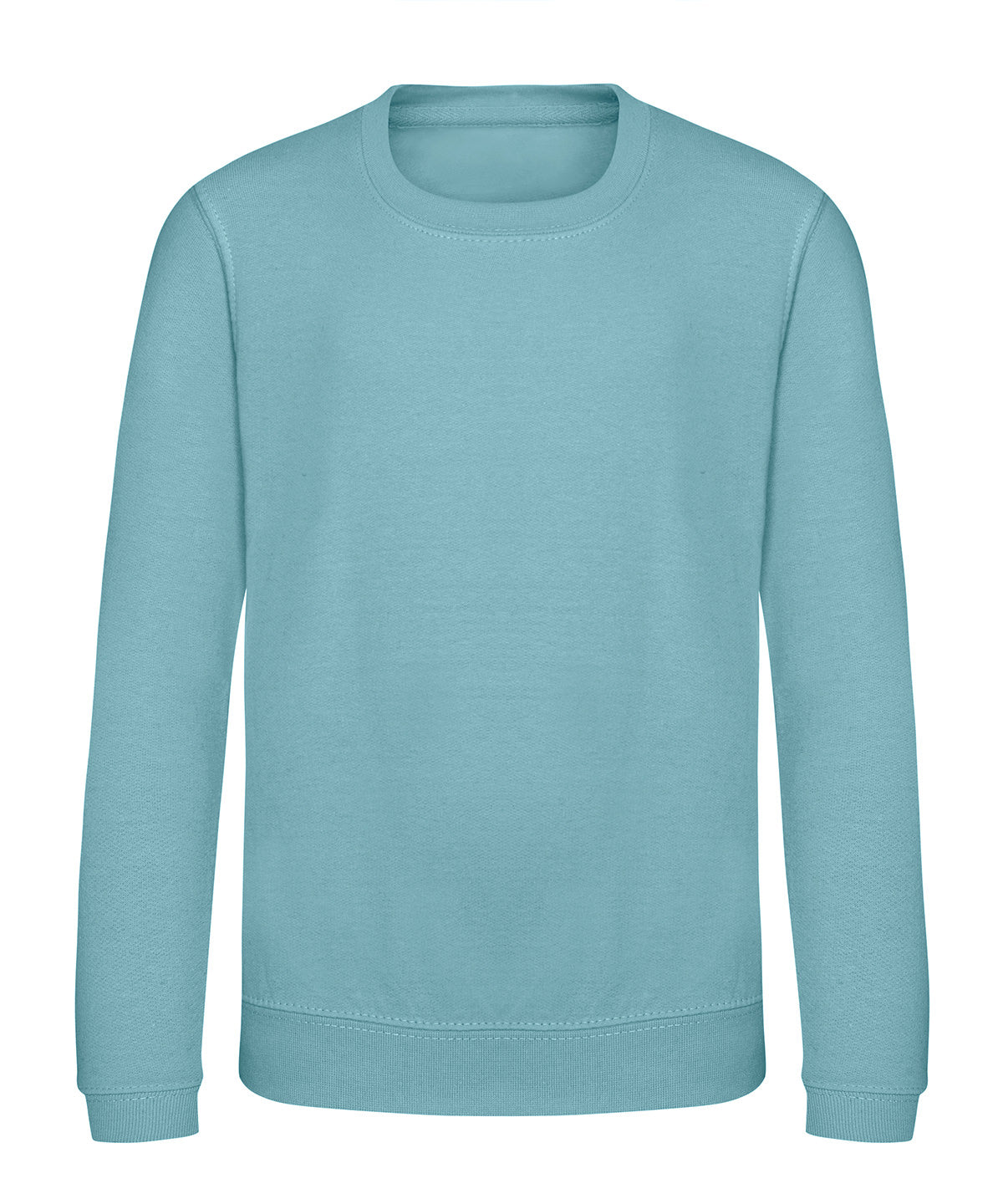 AWDis Just Hoods Kids AWDis sweatshirt in Seafoam, front view