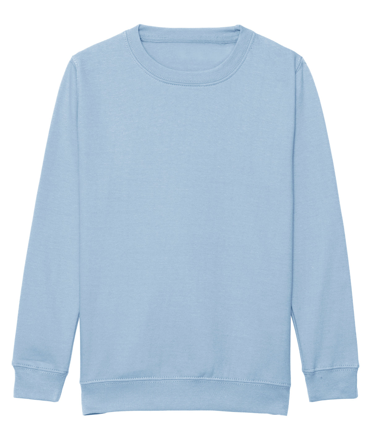 AWDis Just Hoods Kids AWDis sweatshirt in Sky Blue, front view