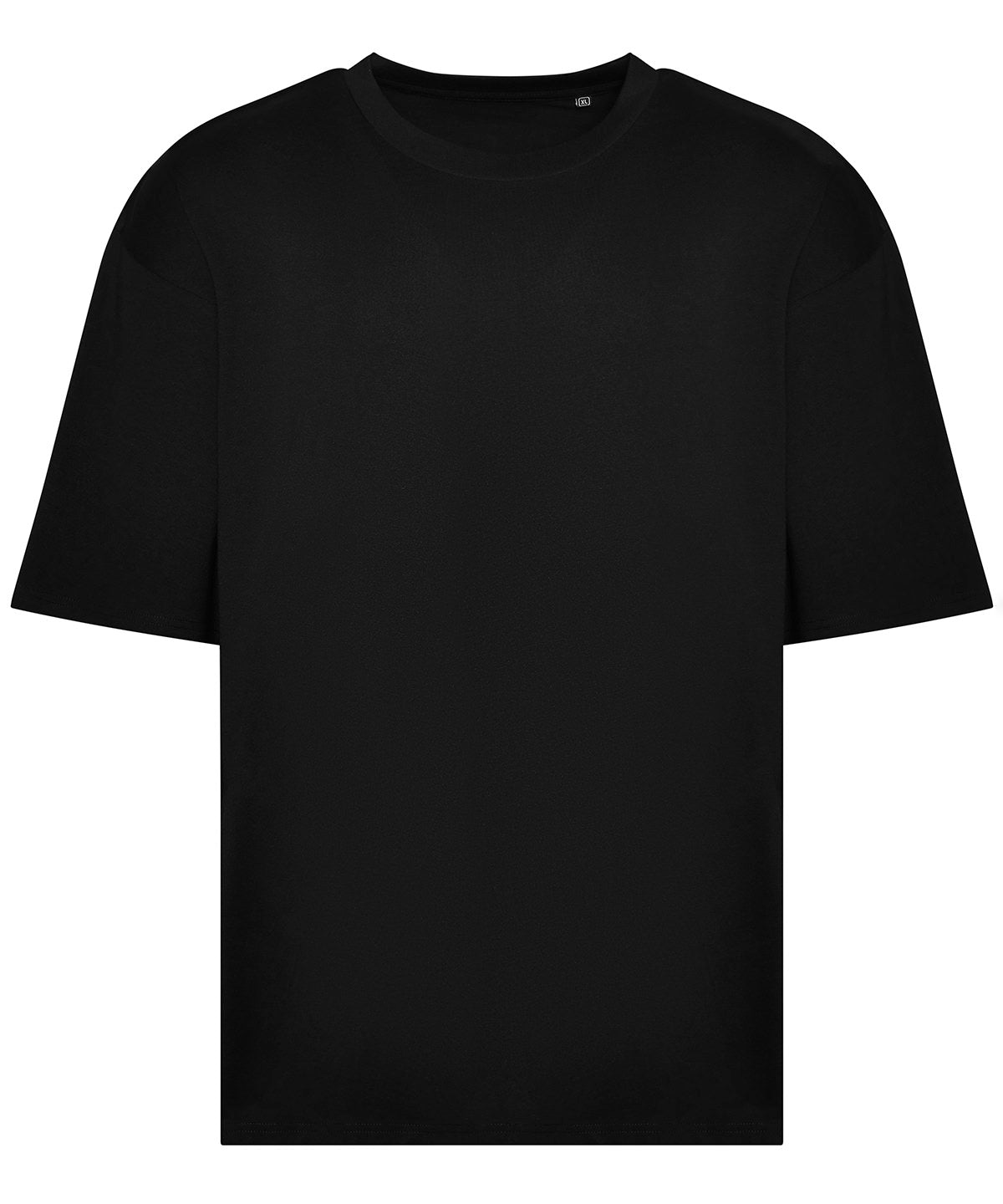 AWDis Just T's Oversize 100 T in Deep Black, front view