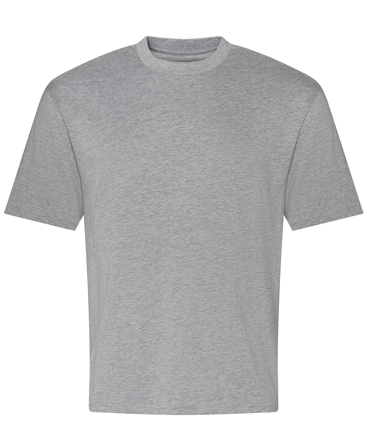 AWDis Just T's Oversize 100 T in Heather Grey, front view