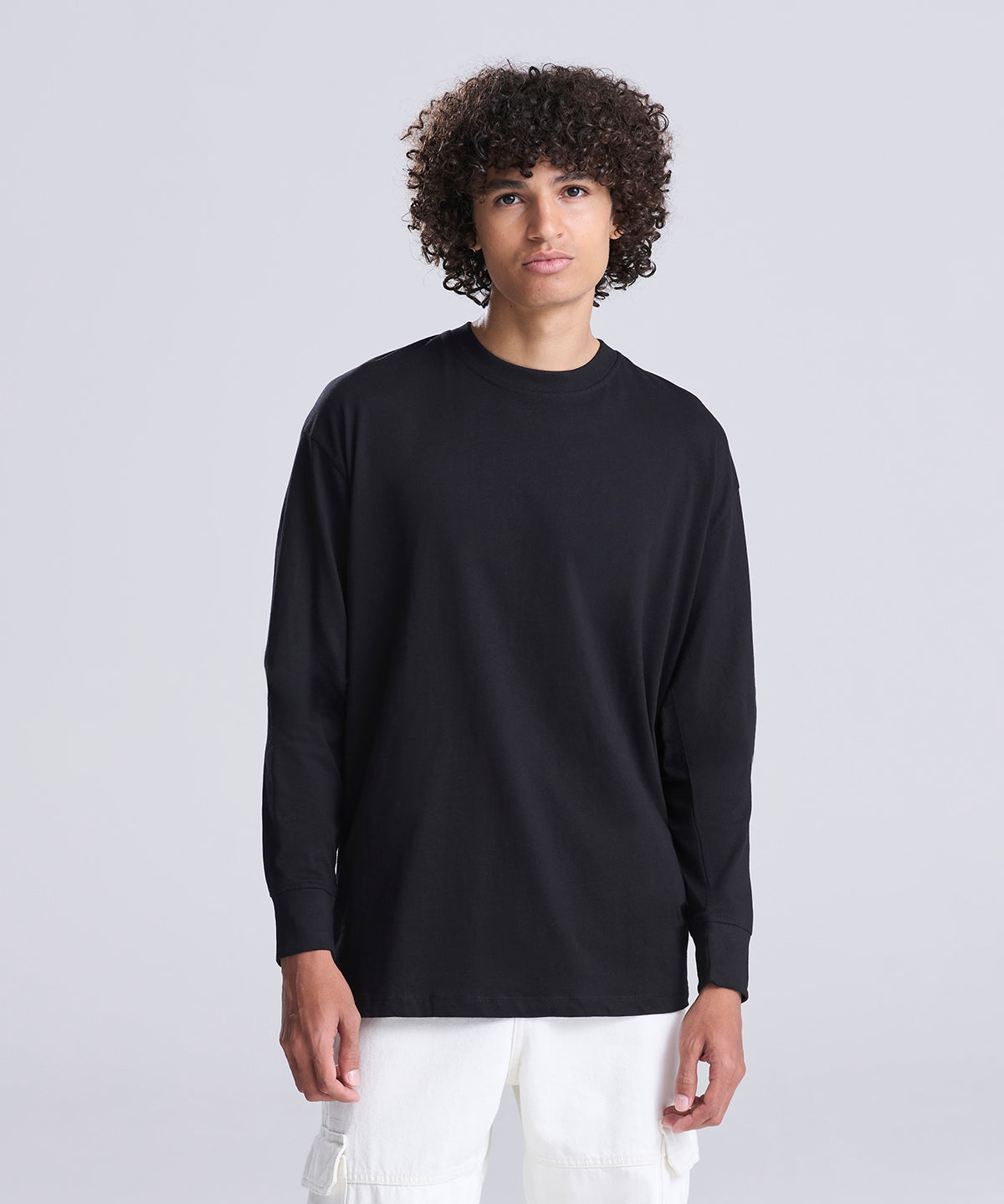 AWDis Just T's Oversize 100 long sleeve T, lifestyle photo