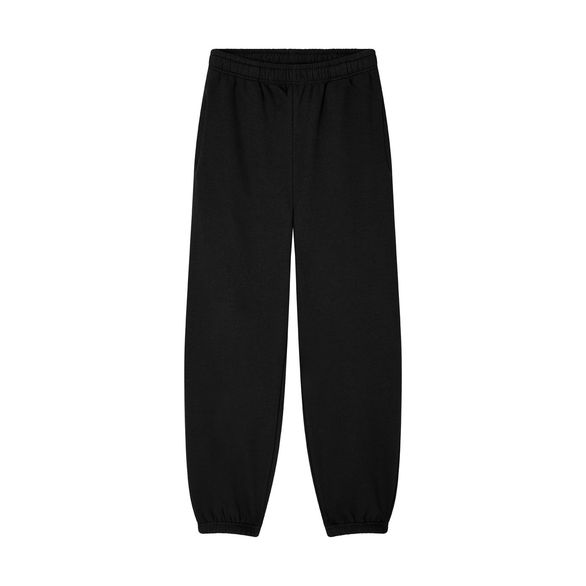 Cotton Ridge CR05 Astra Adults Joggers in Jet Black, front view