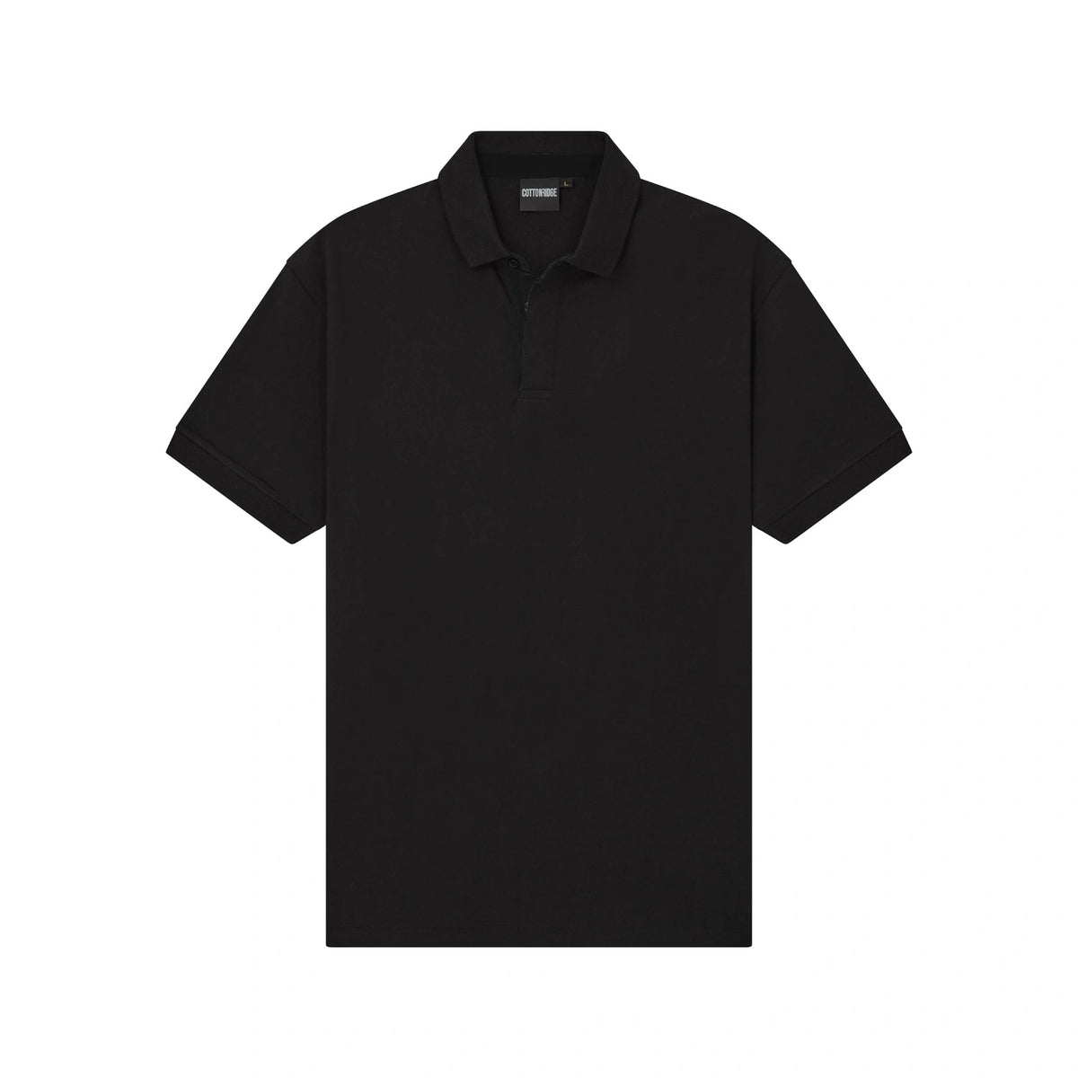 Cotton Ridge CR07 Polo Shirt in Jet Black