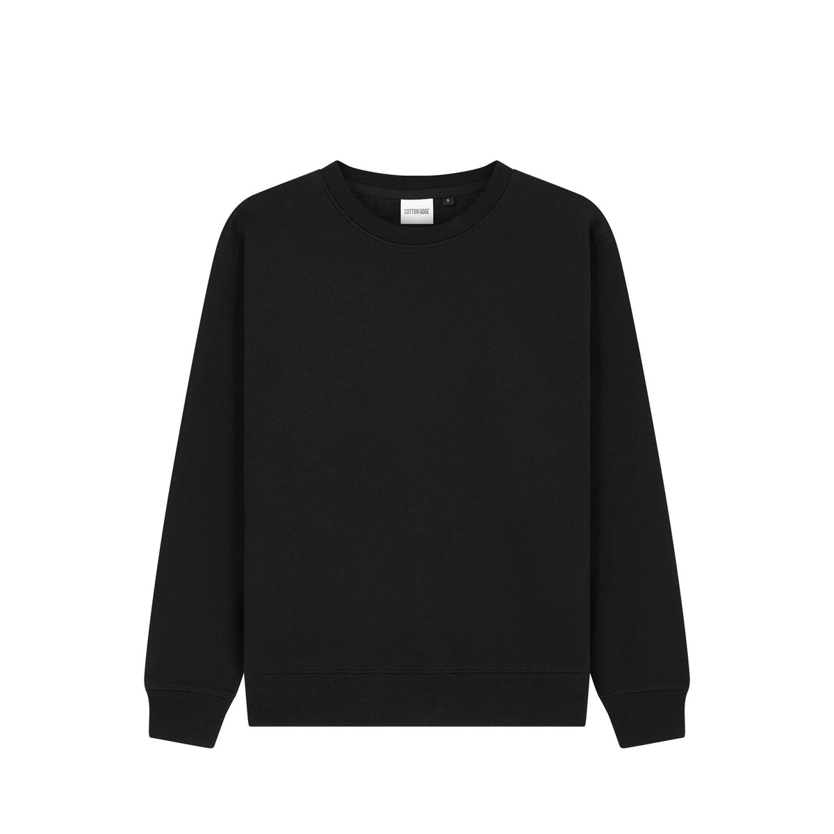 Cotton Ridge CR03_v2.0 Comfort Cut Sweatshirt in Jet Black, front view