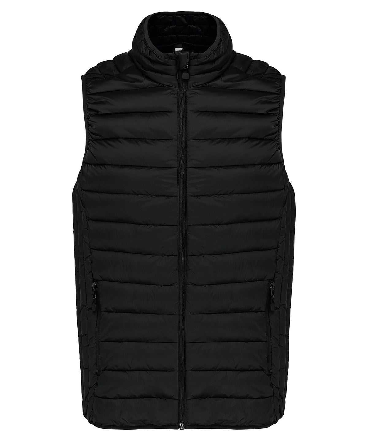 Kariban Lightweight padded bodywarmer in Black, front view