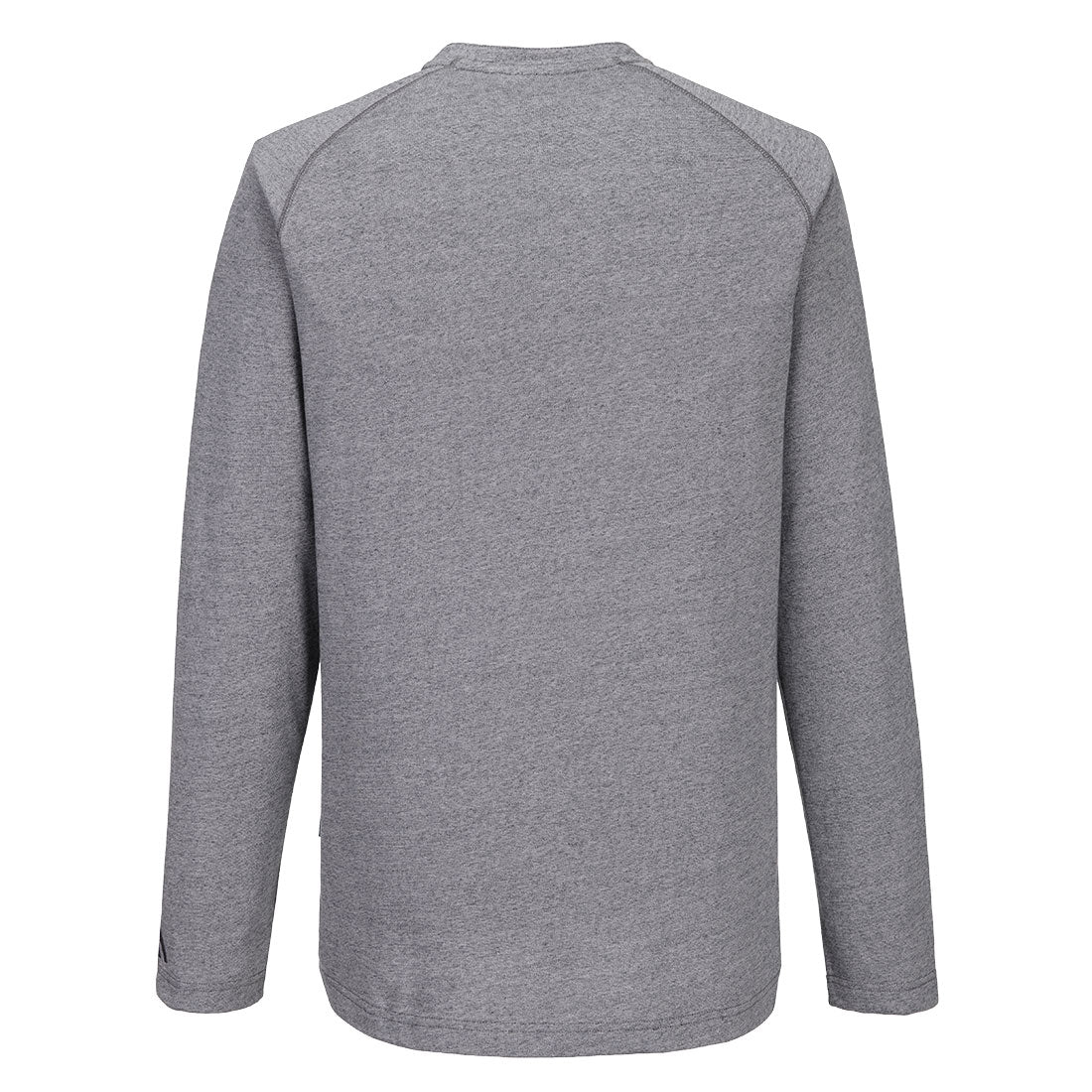 Portwest KA370 KA3 Henley T-Shirt L/S in Zoom Grey, back view