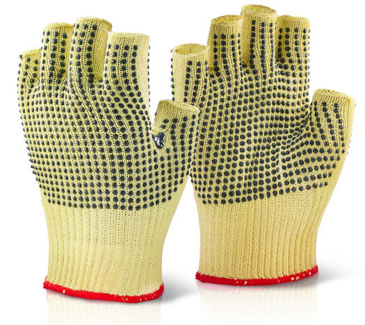 Click Beeswift Reinforced Fingerless Dotted Gloves, main product image