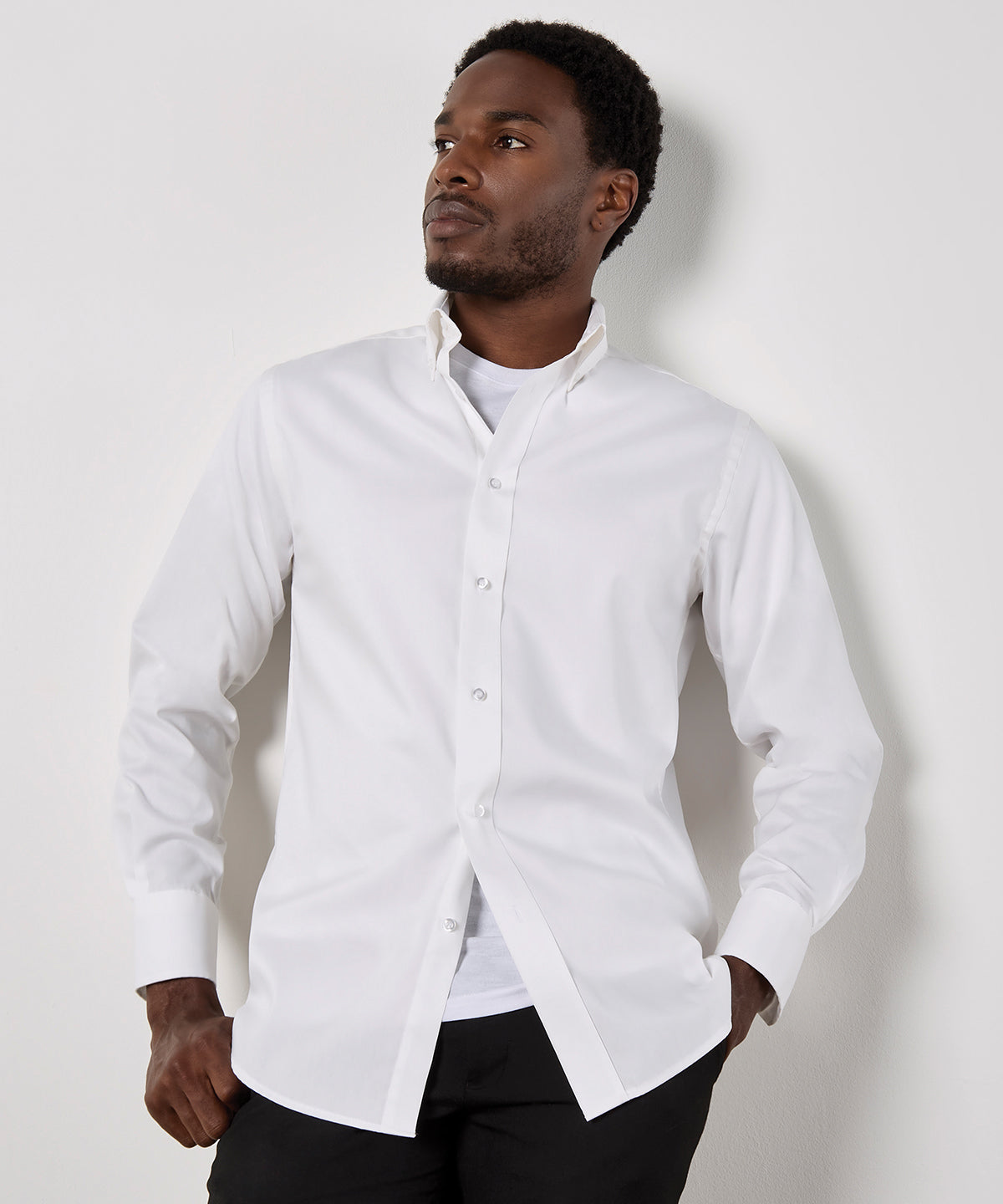 Kustom Kit Premium Oxford shirt long-sleeved (tailored fit), lifestyle photo