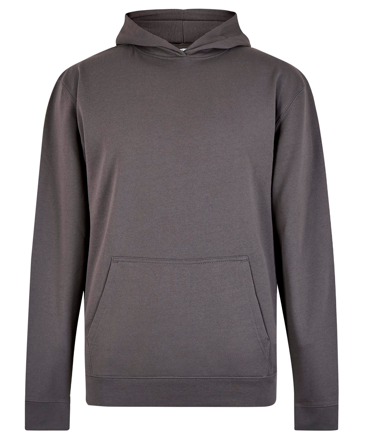 Kustom Kit Regular fit Superwash 60° hoodie in Charcoal, front view