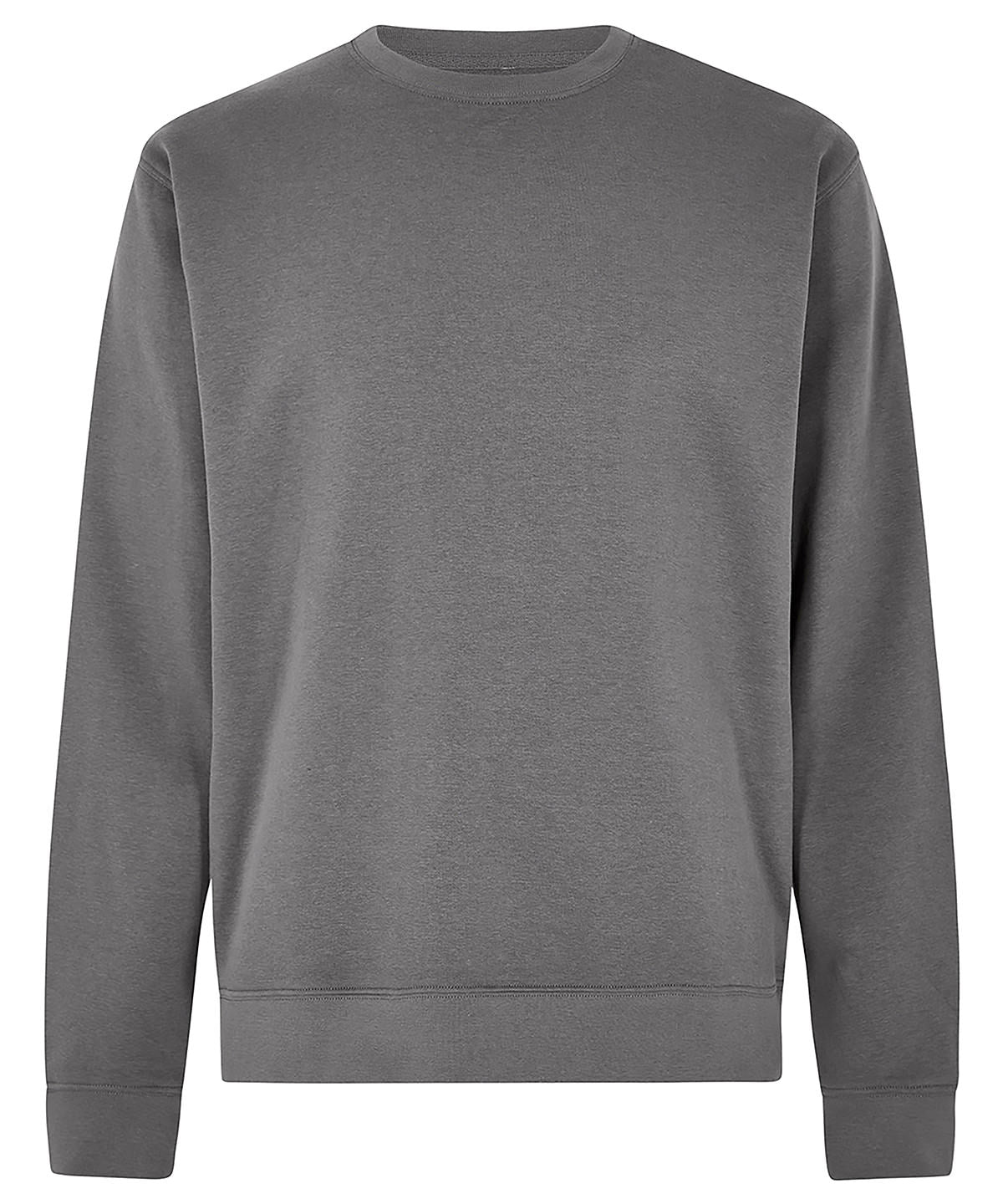 Kustom Kit Regular fit sweatshirt in Dark Grey, front view