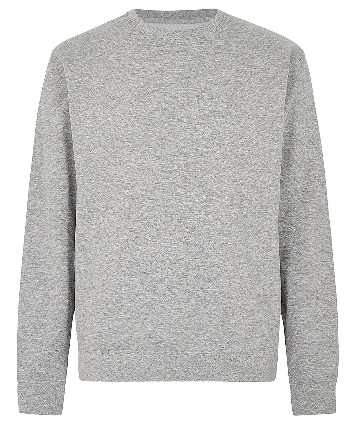 Kustom Kit Regular fit sweatshirt in Heather Grey, front view