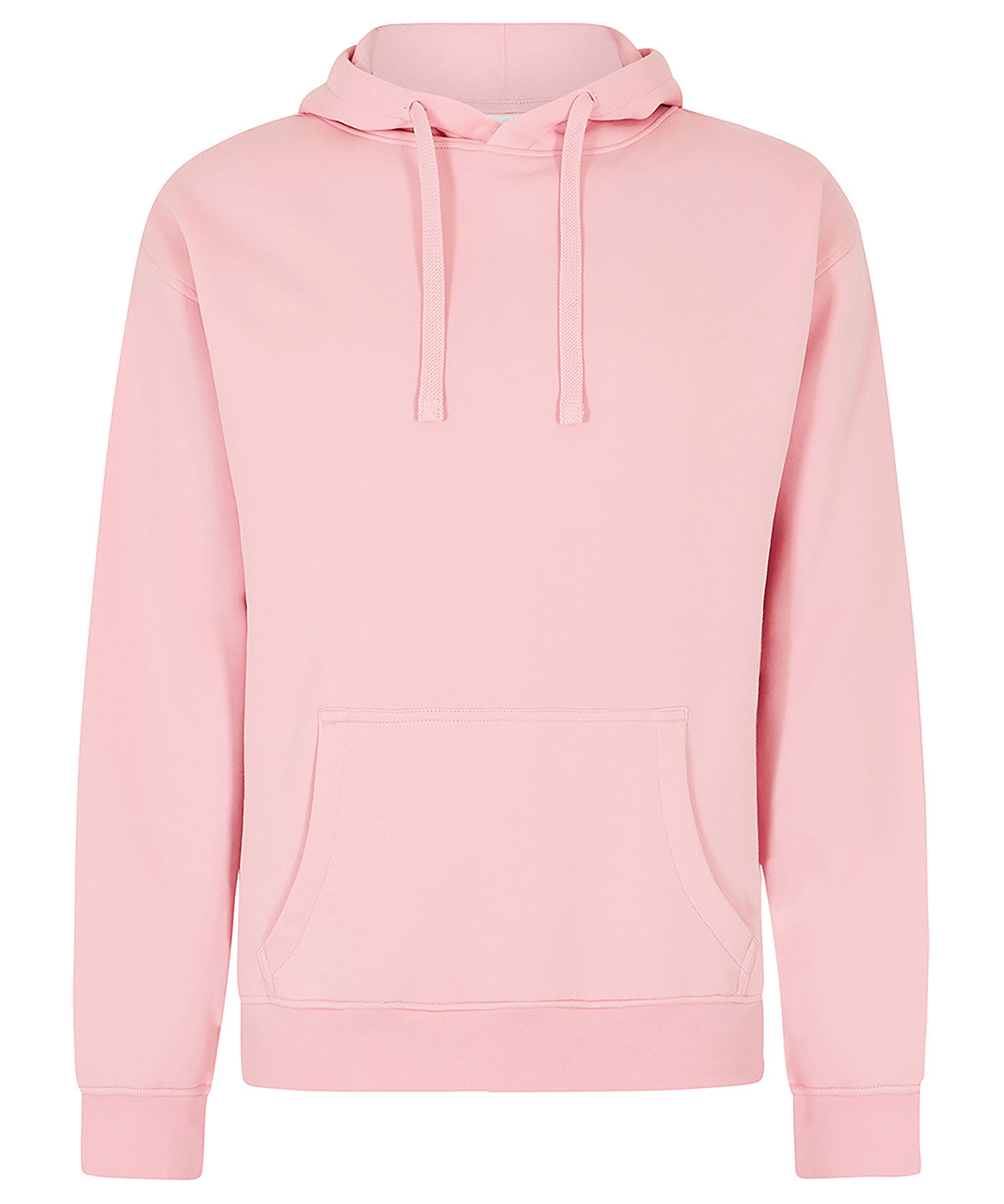 Kustom Kit Regular fit hoodie in Baby Pink, front view