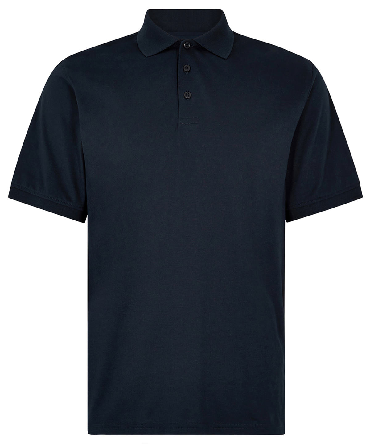 Kustom Kit Regular fit Superwash 60° Jersey polo in Navy, front view